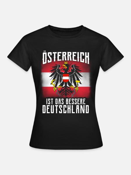 Österreich Tshirt - Frauen T-Shirt - Schwarz