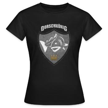 Dorschkönig - Das Dorsch T-Shirt - Frauen T-Shirt - Schwarz - Vorne - AI Model Female 172 dark (172cm)