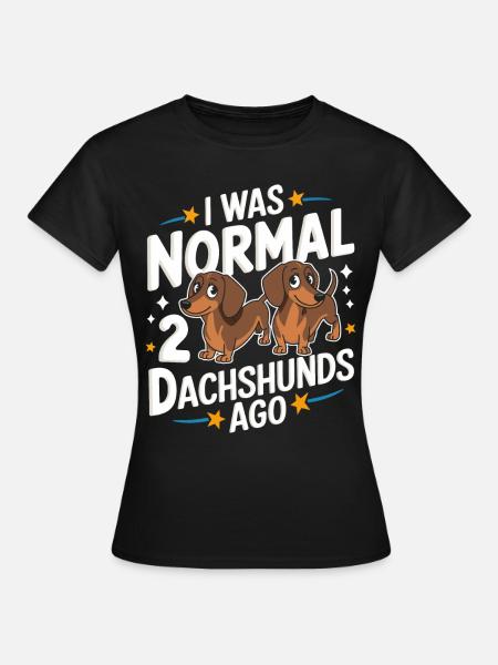Dackel Hund - Frauen T-Shirt - Schwarz