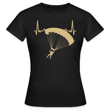 Parachutistes parachutistes - T-shirt Femme - noir - Devant - AI Model Female 172 dark (172cm)