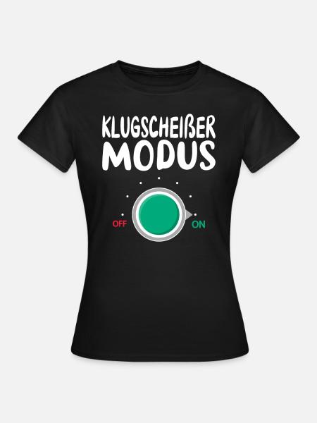 Besserwisser Klugscheißer Herren Damen - Frauen T-Shirt - Schwarz