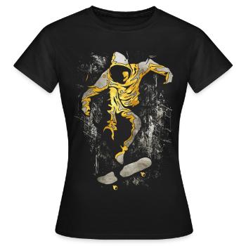| de skate | de skateboard Patineur - T-shirt Femme - noir - Devant - AI Model Female 172 dark (172cm)