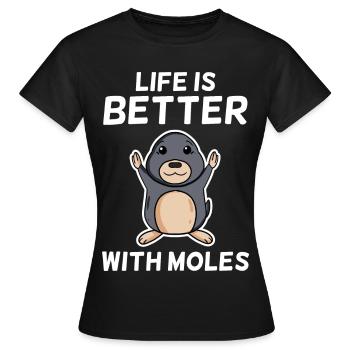 Taupe - T-shirt Femme - noir - Devant - AI Model Female 172 dark (172cm)