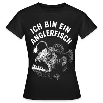 Déguisement de poisson Poisson-grenouille Carnaval sous-marin - T-shirt Femme - noir - Devant - AI Model Female 172 dark (172cm)