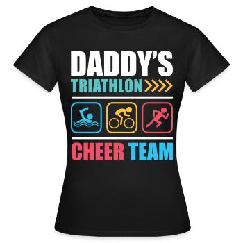 Fan de triathlon - T-shirt Femme - noir - Devant - AI Model Female 172 dark (172cm)