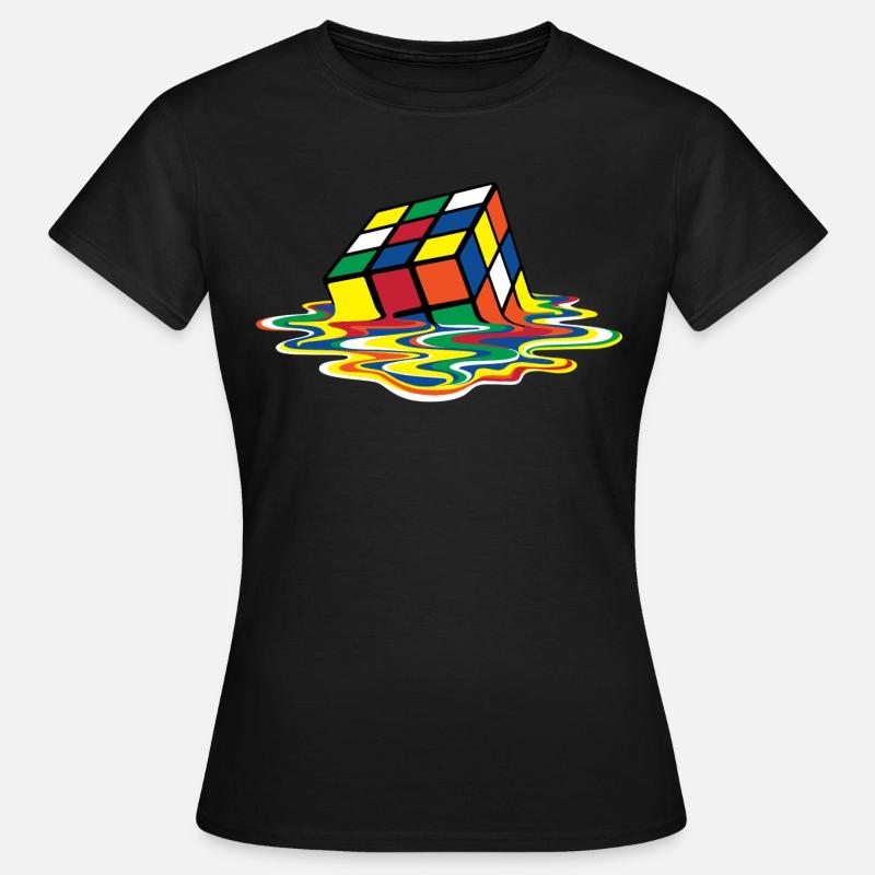 Rubik's Cube Melting Cube - Women's T-Shirt - black