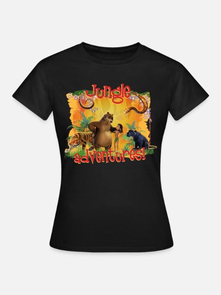 Das Dschungelbuch Dschungel Abenteuer - Frauen T-Shirt - Schwarz