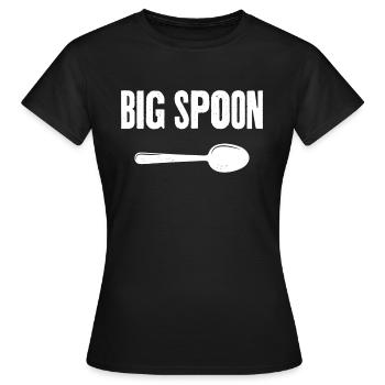 Big Spoon - Women's T-Shirt - black - Front - AI Model Female 172 dark (172cm)