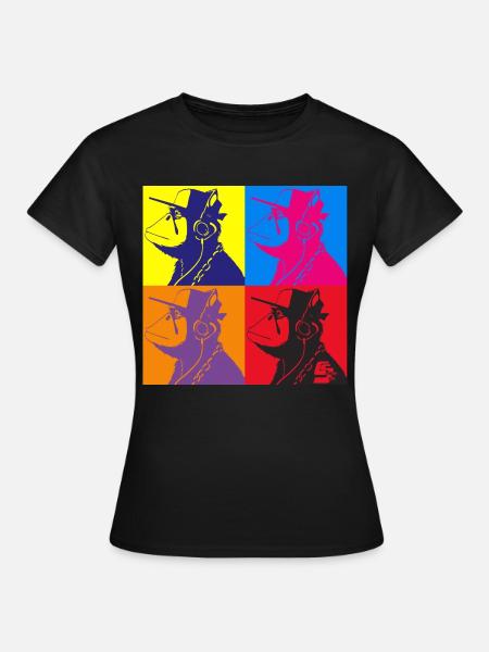 Affe Warhol von Custom - Frauen T-Shirt - Schwarz
