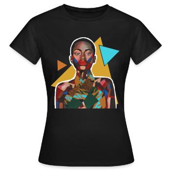 Teile von mir - Frauen T-Shirt - Schwarz - Vorne - AI Model Female 172 dark (172cm)