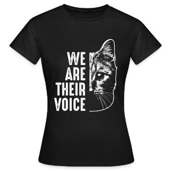 Langue des chats Protection des animaux contre l’expérimentation animale - T-shirt Femme - noir - Devant - AI Model Female 172 dark (172cm)