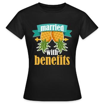 Ananas Swinger Perverses Ehepaar Swinging Sex - Frauen T-Shirt - Schwarz - Vorne - AI Model Female 172 dark (172cm)