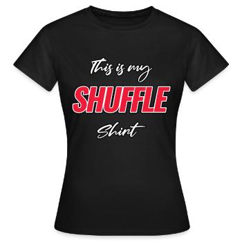 Chemise Shuffle - T-shirt Femme - noir - Devant - AI Model Female 172 dark (172cm)