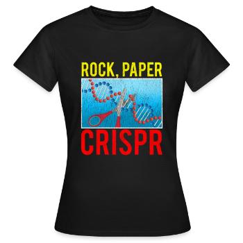 Crispr Funny Biology Student Science Biologist DNA - Women's T-Shirt - black - Front - AI Model Female 172 dark (172cm)