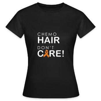 Chemo hair doesn't matter - Women's T-Shirt - black - Front - AI Model Female 172 dark (172cm)