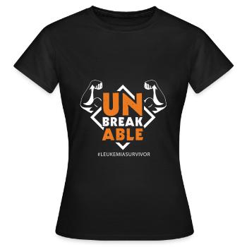 Survivant de la leucémie - T-shirt Femme - noir - Devant - AI Model Female 172 dark (172cm)