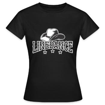Line Dance Hat Line Dancer Country Music Lover - T-shirt Femme - noir - Devant - AI Model Female 172 dark (172cm)