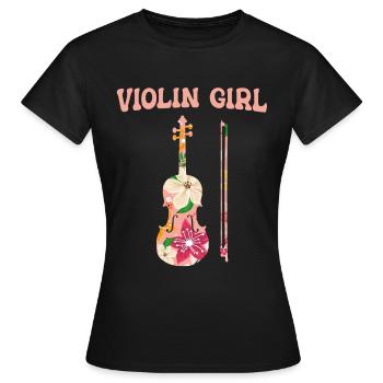 Violinist Violinist Violinist Violin Violin - Women's T-Shirt - black - Front - AI Model Female 172 dark (172cm)