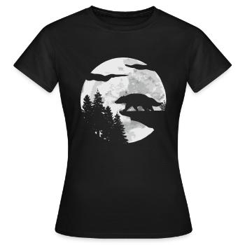 Honey badger - Women's T-Shirt - black - Front - AI Model Female 172 dark (172cm)