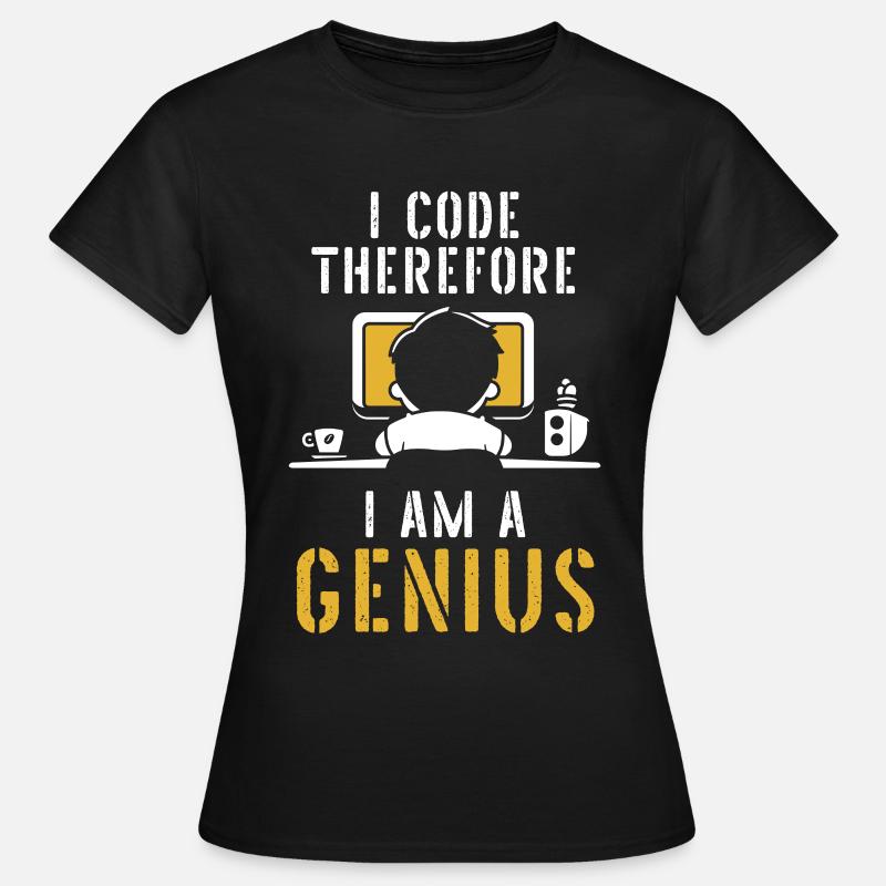 Programmierer Coder Software Entwickler - Frauen T-Shirt - Schwarz
