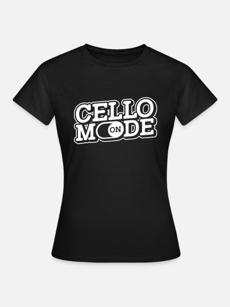 Cello Cellist Cellistin - Frauen T-Shirt - Schwarz