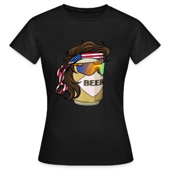 Mulet - T-shirt Femme - noir - Devant - AI Model Female 172 dark (172cm)
