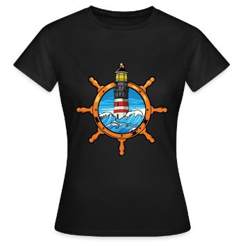 Phare - T-shirt Femme - noir - Devant - AI Model Female 172 dark (172cm)