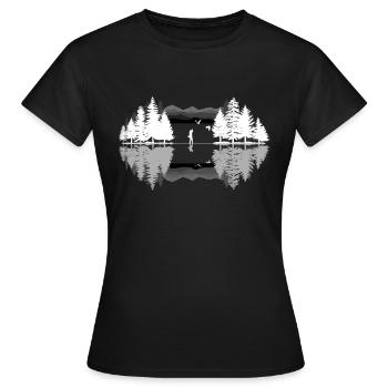 Ornithologues ornithologue ornithologues ornithologiques - T-shirt Femme - noir - Devant - AI Model Female 172 dark (172cm)