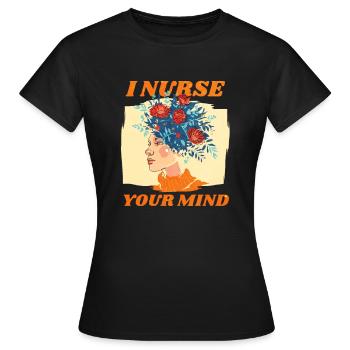 Psychothérapeute Psychiatre Psychologue - T-shirt Femme - noir - Devant - AI Model Female 172 dark (172cm)