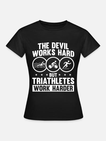 Triathlon - Frauen T-Shirt - Schwarz