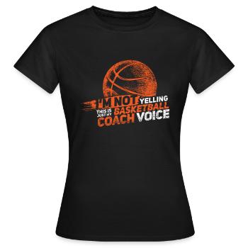 Basketball Basketballer - Women's T-Shirt - black - Front - AI Model Female 172 dark (172cm)