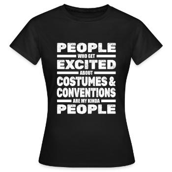 Cosplay - T-shirt Femme - noir - Devant - AI Model Female 172 dark (172cm)
