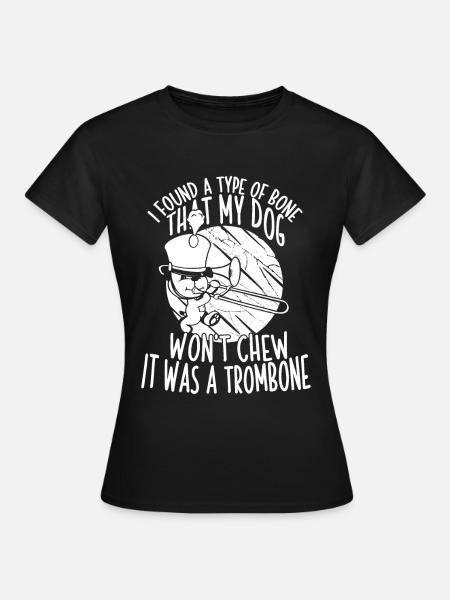Posaune - Frauen T-Shirt - Schwarz