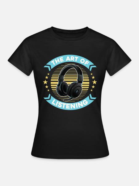 Tontechniker Sound Audio Engineer - Frauen T-Shirt - Schwarz