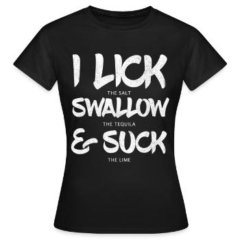 Alcool - T-shirt Femme - noir - Devant - AI Model Female 172 dark (172cm)
