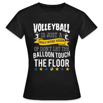 Volleyball Beach Volleyball - Women's T-Shirt - black - Front - AI Model Female 172 dark (172cm)