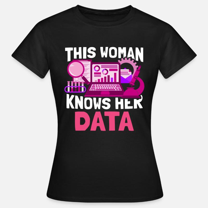 Big Data Science Engineer Scientist Analyst - Frauen T-Shirt - Schwarz