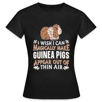 Guinea pig Guinea pig - Women's T-Shirt - black - Front - AI Model Female 172 dark (172cm)