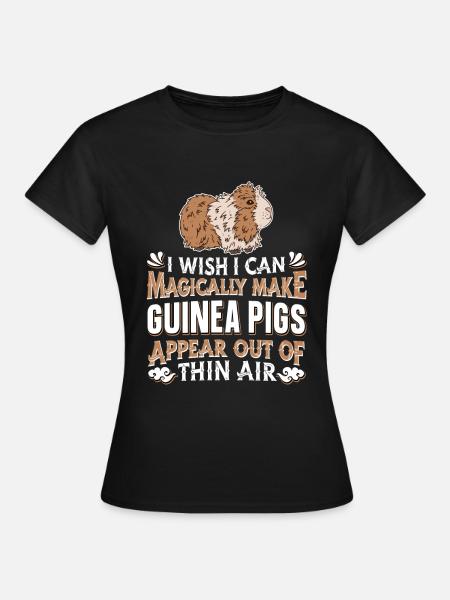 Meerschwein Meerschweinchen - Frauen T-Shirt - Schwarz