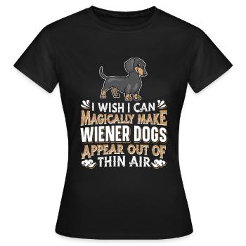 Teckel teckel viennois Teckel Rauhhaardackel - T-shirt Femme - noir - Devant - AI Model Female 172 dark (172cm)