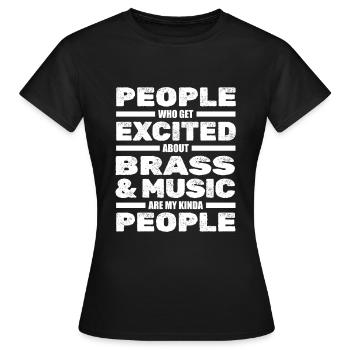 Sax Saxophone Saxophone Musician Jazz - Women's T-Shirt - black - Front - AI Model Female 172 dark (172cm)
