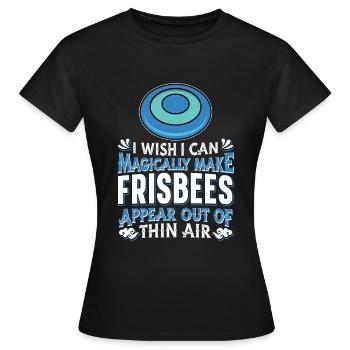 Frisbee - Frauen T-Shirt - Schwarz - Vorne - AI Model Female 172 dark (172cm)