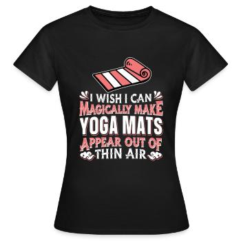 Yoga Yogi - T-shirt Femme - noir - Devant - AI Model Female 172 dark (172cm)