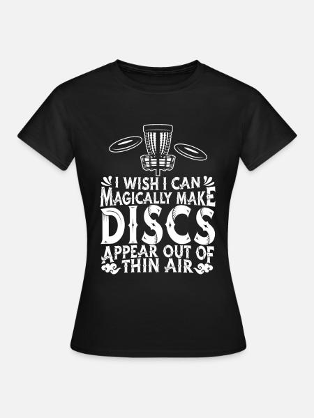 Frisbee Golf - Frauen T-Shirt - Schwarz