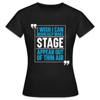Theater - Frauen T-Shirt - Schwarz - Vorne - AI Model Female 172 dark (172cm)