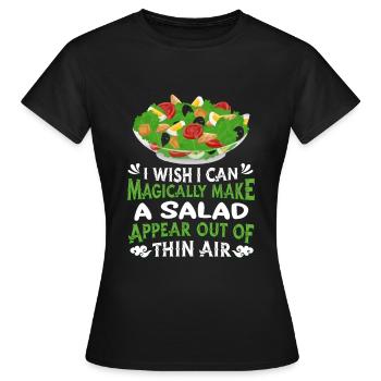 Salade - T-shirt Femme - noir - Devant - AI Model Female 172 dark (172cm)