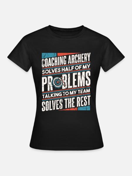Bogenschütze Bogensport Pfeil Bogen Bogenschießen - Frauen T-Shirt - Schwarz