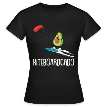 Kitesurfing Kiteboarding Kite Kite Kiten - Women's T-Shirt - black - Front - AI Model Female 172 dark (172cm)
