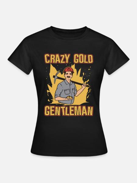 Goldbergbau Goldmine - Frauen T-Shirt - Schwarz