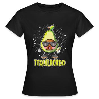 tequila - Women's T-Shirt - black - Front - AI Model Female 172 dark (172cm)